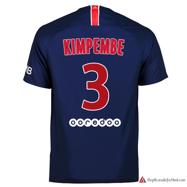 Camiseta Paris Saint Germain Primera equipación Kimpembe 2018-2019 Azul